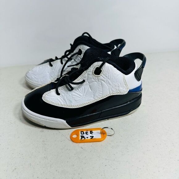 Nike Air Jordan Dub Zero TD Space Jam Concord Black White 311072-106 9C Toddler - Picture 1 of 6